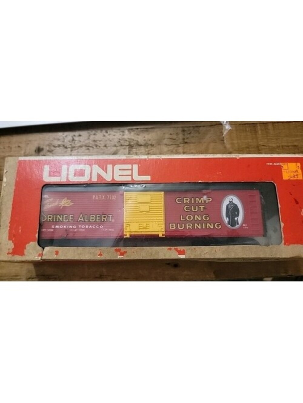 Lionel Prince Albert Tobacco Box Car 6-7702, O Gauge WHI-29